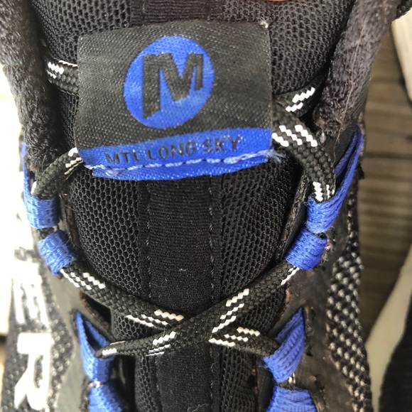 Women's Merrell MTL Long Sky Trail Running Shoe Black Dazzle Size 9.5 Blue - Picture 7 of 15